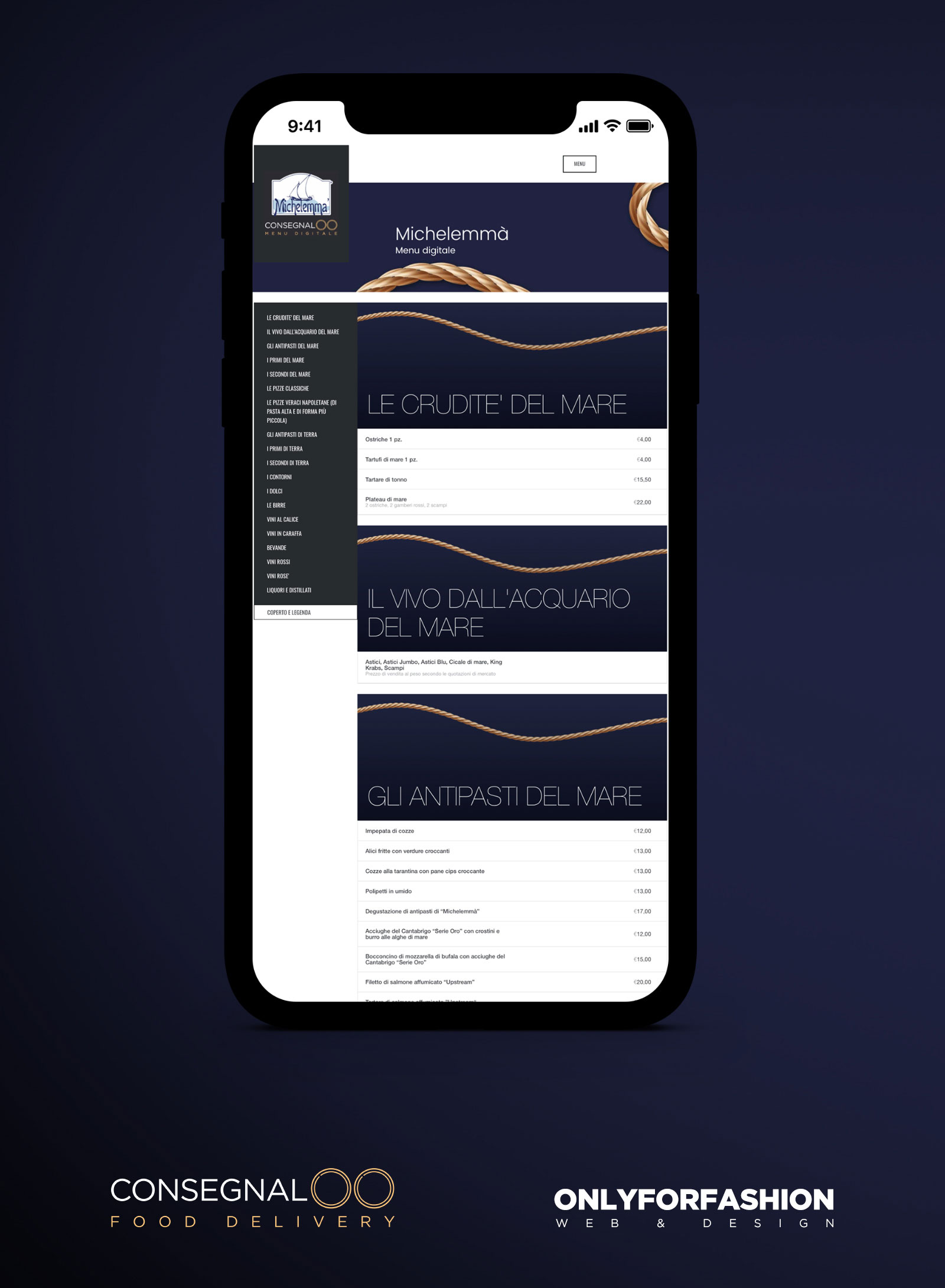 menu digitale