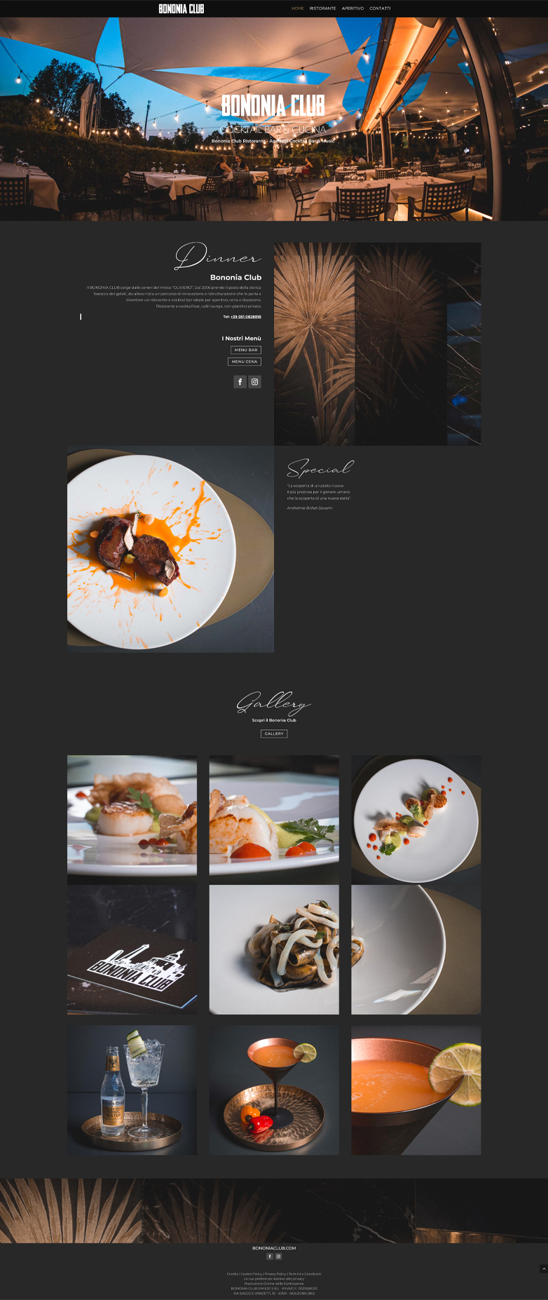 Bononia Ristorante Siti Web Bologna