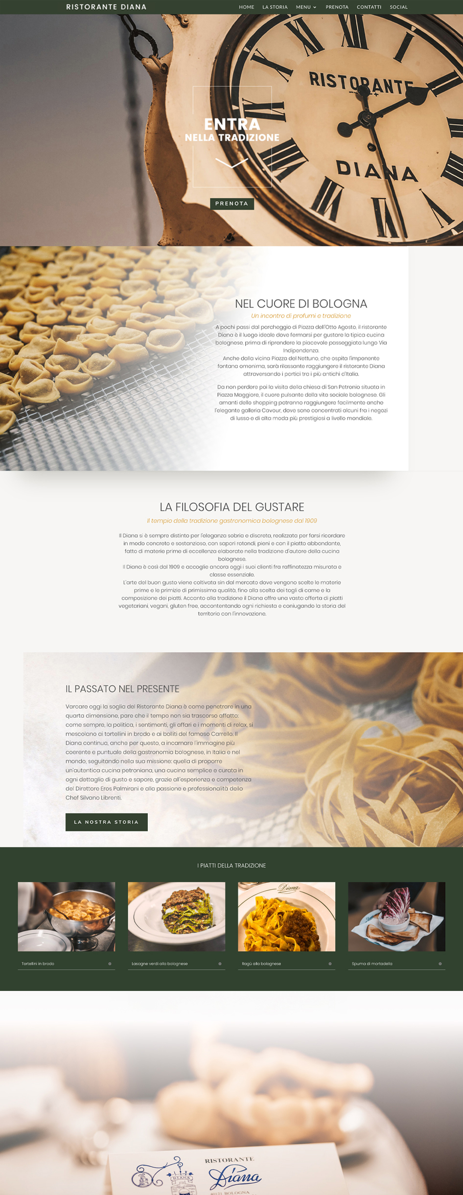 Diana Ristorante Siti Web Bologna