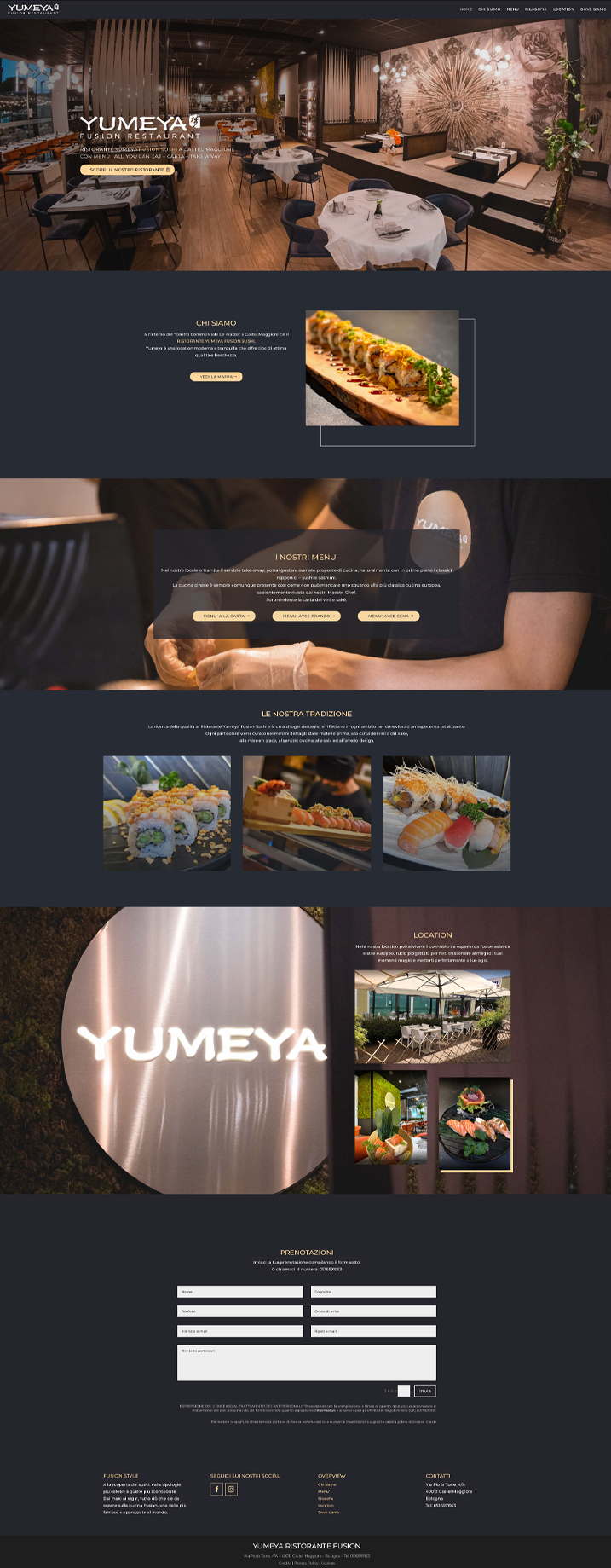 Yumeya Siti Web Bologna