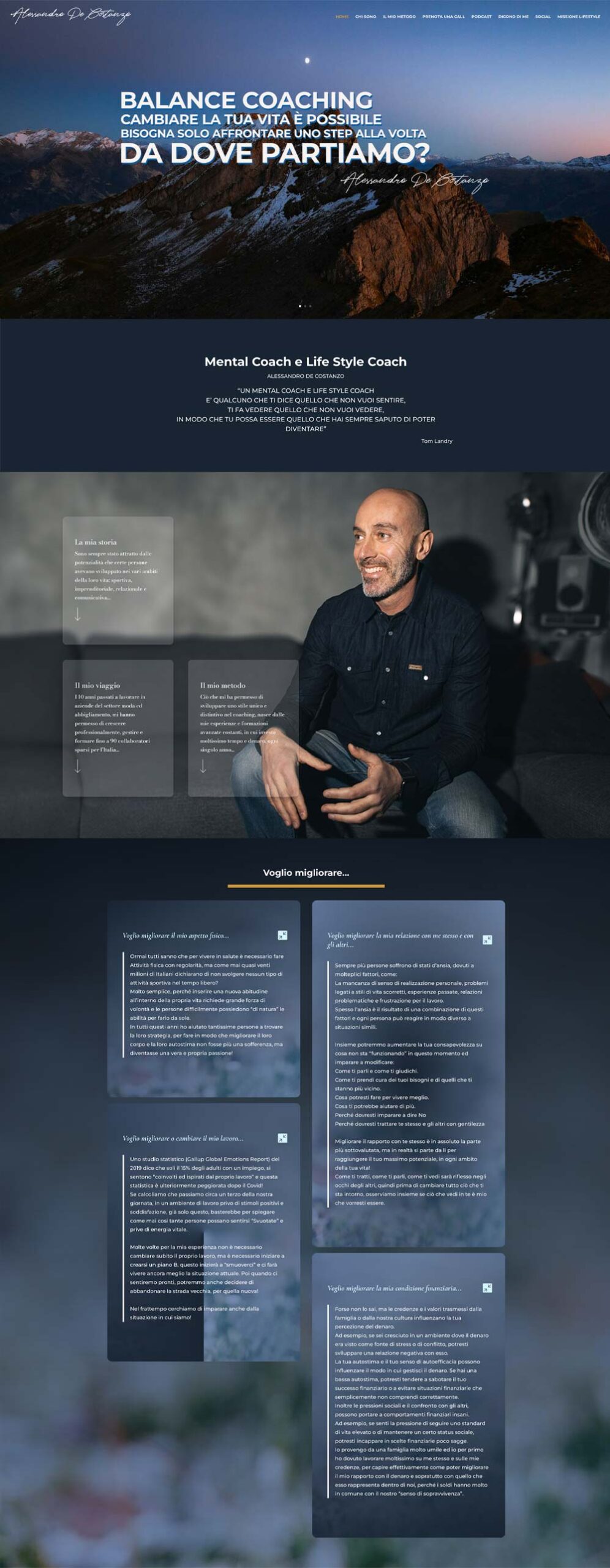 AlessandroDeCostanzo_Onlyforfashion_Web_Design sito web per mental coach